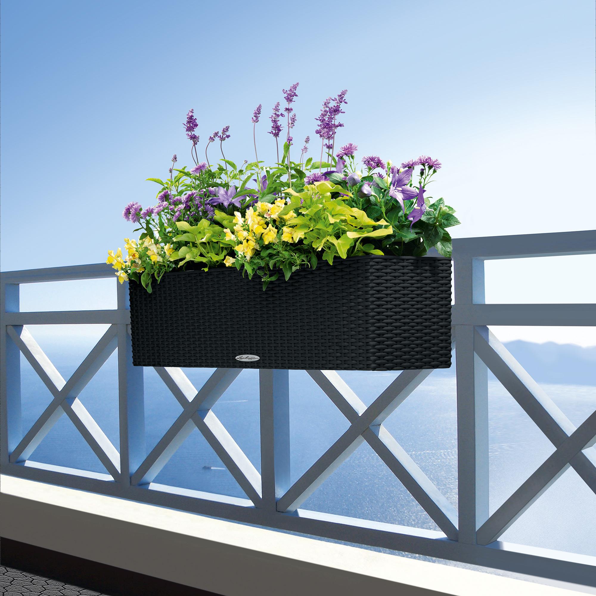 BALCONERA Cottage 80 granit + LECHUZAAccrochebalconnières